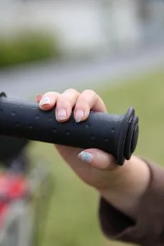 Holding the handle Stock Photos