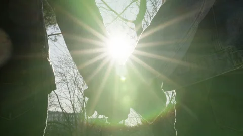 Holding hands and sunstar Stock-Footage 331163144