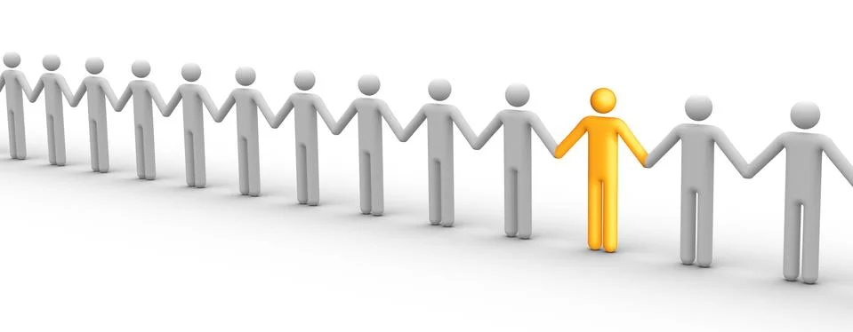Holding hands Stock Illustration