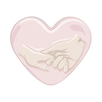 Holding hands Illustration Stock Illustration