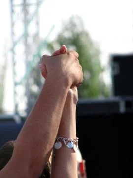 Holding hands Stock Photos