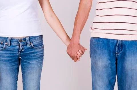 Holding hands. Stock Photos