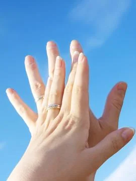 Holding hands Stock Photos
