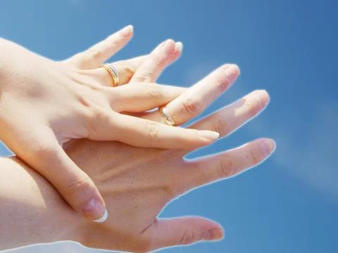 Holding hands Stock Photos
