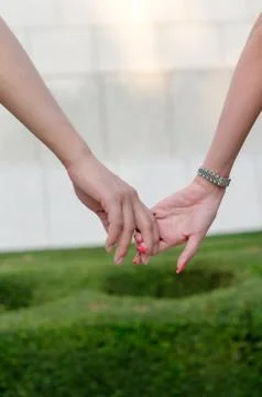 Holding hands. Stock Photos