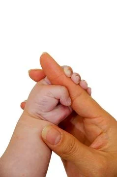 Holding hands Foto stock