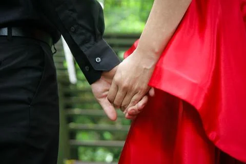 Holding hands Stock Photos