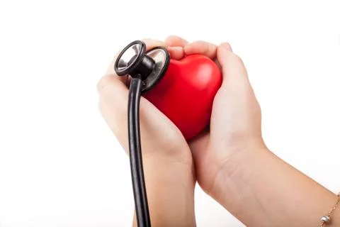 Holding the heart Stock Photos