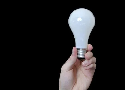 Holding lightbulb Stock Photos