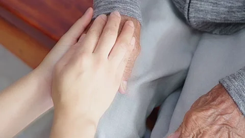 Holding old man Stock-Footage 163676149