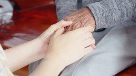 Holding old man Stock-Footage 163676668