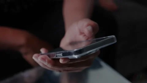HOLDING PHONE Stock Footage 242423196