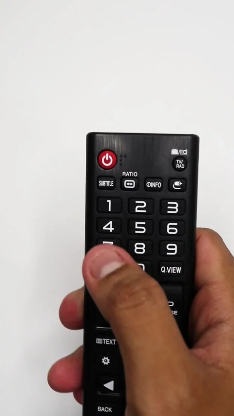 Holding Remote Control for Television. Stock Footage 289434729