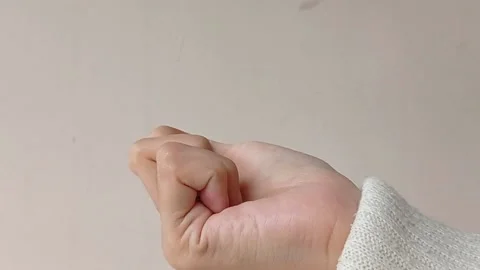 Holding tight the key on the hand  Stock Footage 151021320