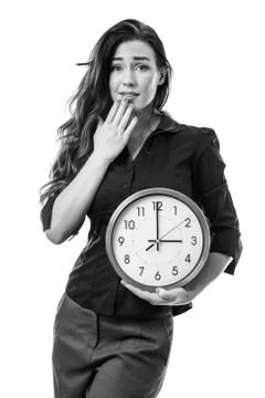 Holding onto time Foto stock
