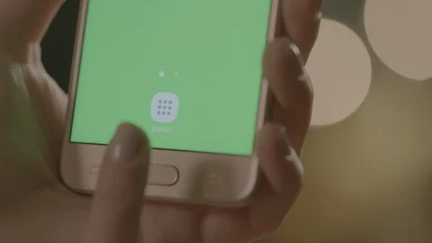 Holding Touchscreen Device, Close-up of female hands using a smart phone. Stock Footage 86475073