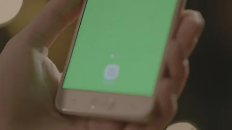 Holding Touchscreen Device, Close-up of female hands using a smart phone. Stock Footage 86493527