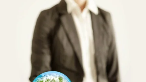 Holding the World. Stock Footage 70156447