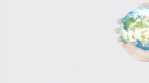 Holding the World. Video stock 70376787