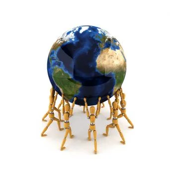 Holding the world Stock Illustration