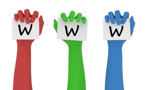 Holding The World Wide Web Stock Illustration