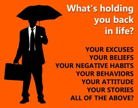 Holding you back Stock Illustration