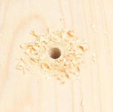 The hole in the Board Stock Photos