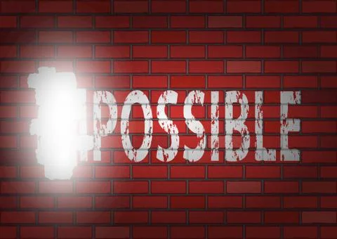 Hole in the brick wall 스톡 일러스트