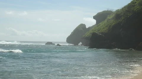 HOLE IN CLIFF Stock Footage 221300548