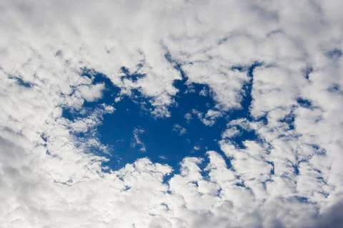 Hole In The Clouds Stock Photos
