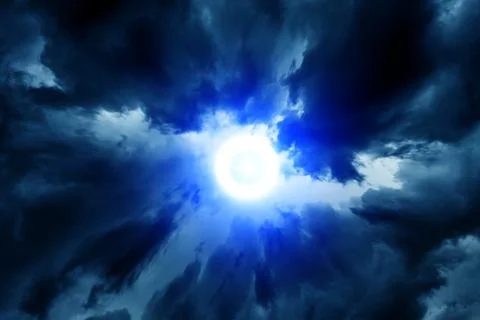 Hole in the Clouds Stock Photos