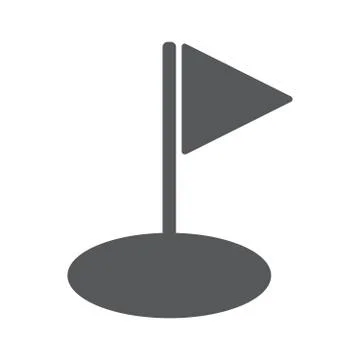 Hole Course Golf icon Illustrazione stock