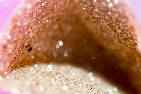 Hole with crystals Stock-Fotos