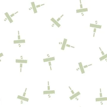 Hole drill saw glyph vector seamless pattern Stock Illustration