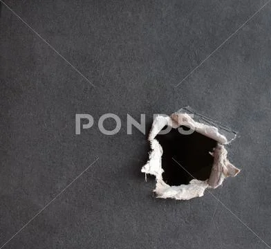 Hole with the fragmentary edges Stock Illustration