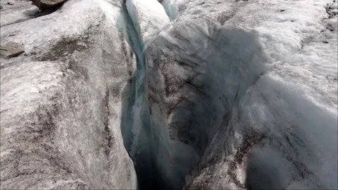 Hole in the glacier Stock Footage 208092162