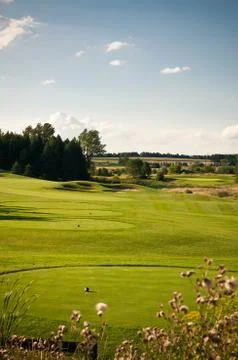 Hole on a Golf Course Stock Photos