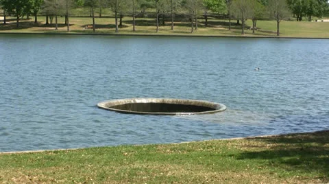 Hole in Lake Texas Video stock 22798736