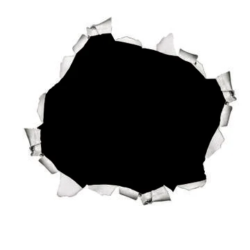 Hole in metal Stock Illustration