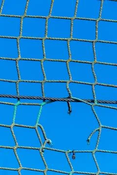 Hole in a network Stock Photos