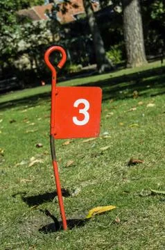 Hole number three Stock Photos