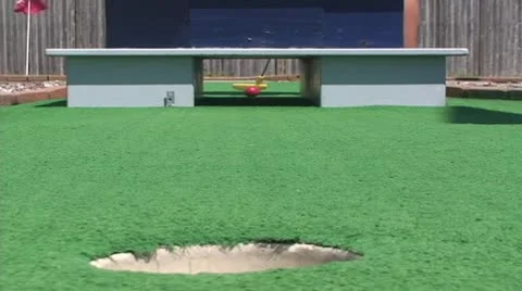 Hole in one 库存影片 8848329