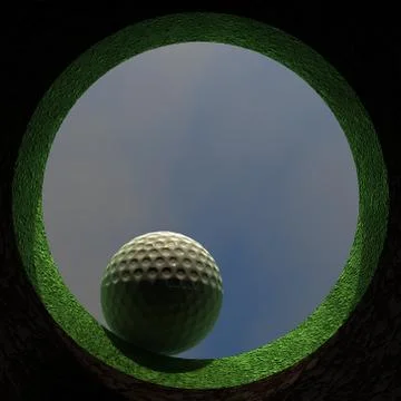 Hole in One Stock Illustration