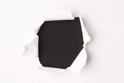 Hole in the paper background Foto stock