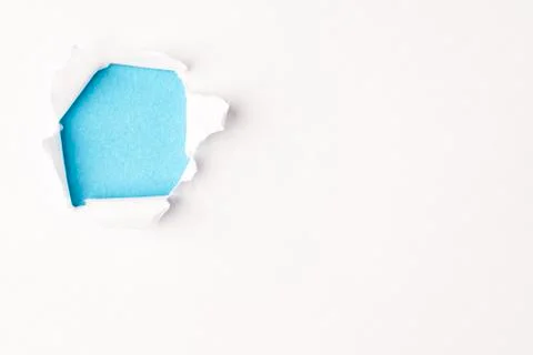 Hole in the paper background Foto stock