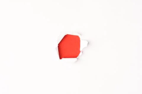 Hole in the paper background Foto stock