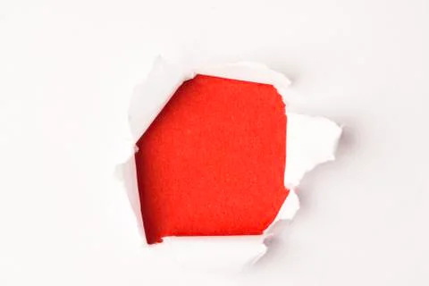Hole in the paper background Stock Photos