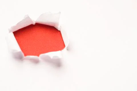 Hole in the paper background Foto stock