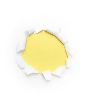 Hole in paper Illustrazione stock