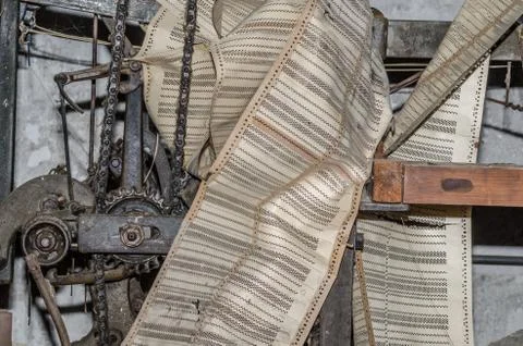 Hole paper machine spinning Stock Photos
